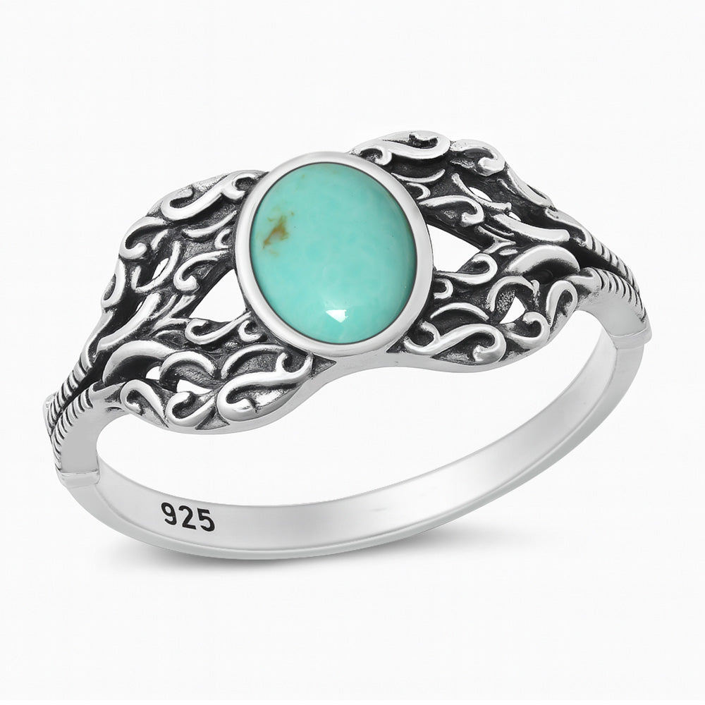 Silver Stone Ring