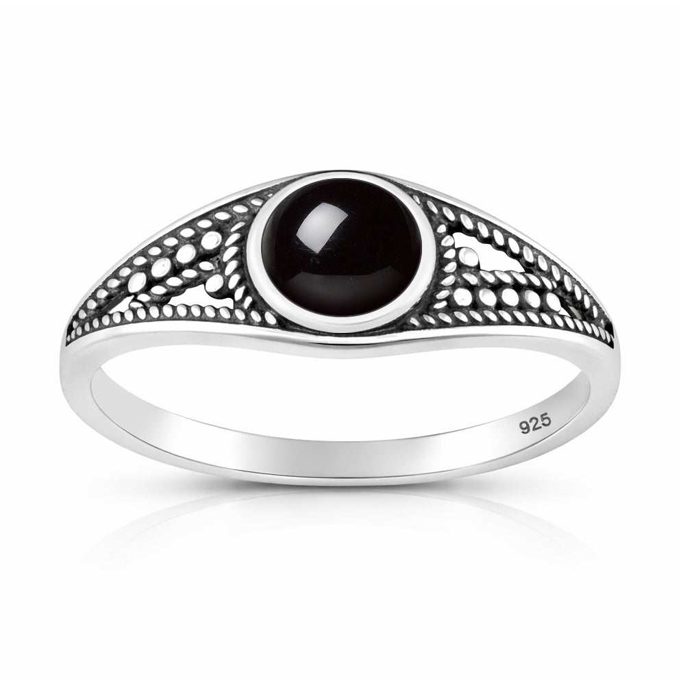 Silver Stone Ring