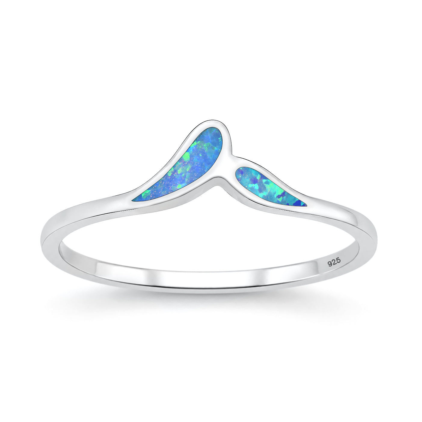 Silver Lab Opal Ring