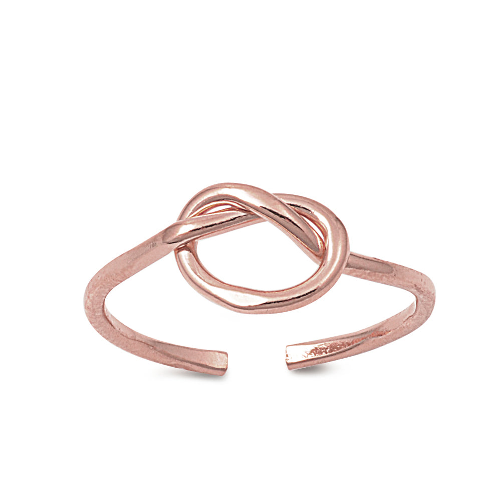 Silver Toe Ring - Knot