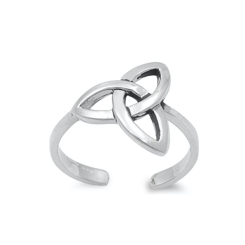 Silver Toe Ring - Celtic Design