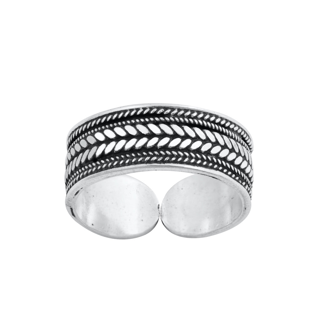 Silver Toe Ring - Bali Design