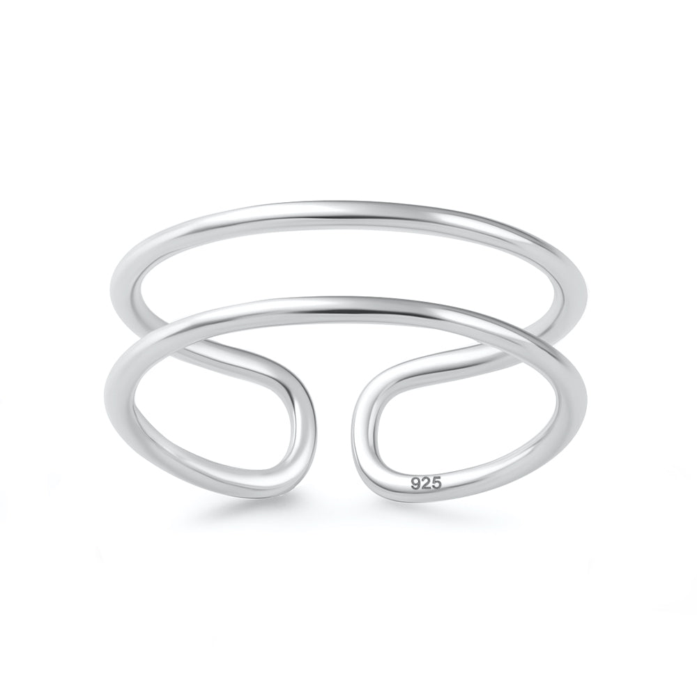 Silver Toe Ring - Open Band