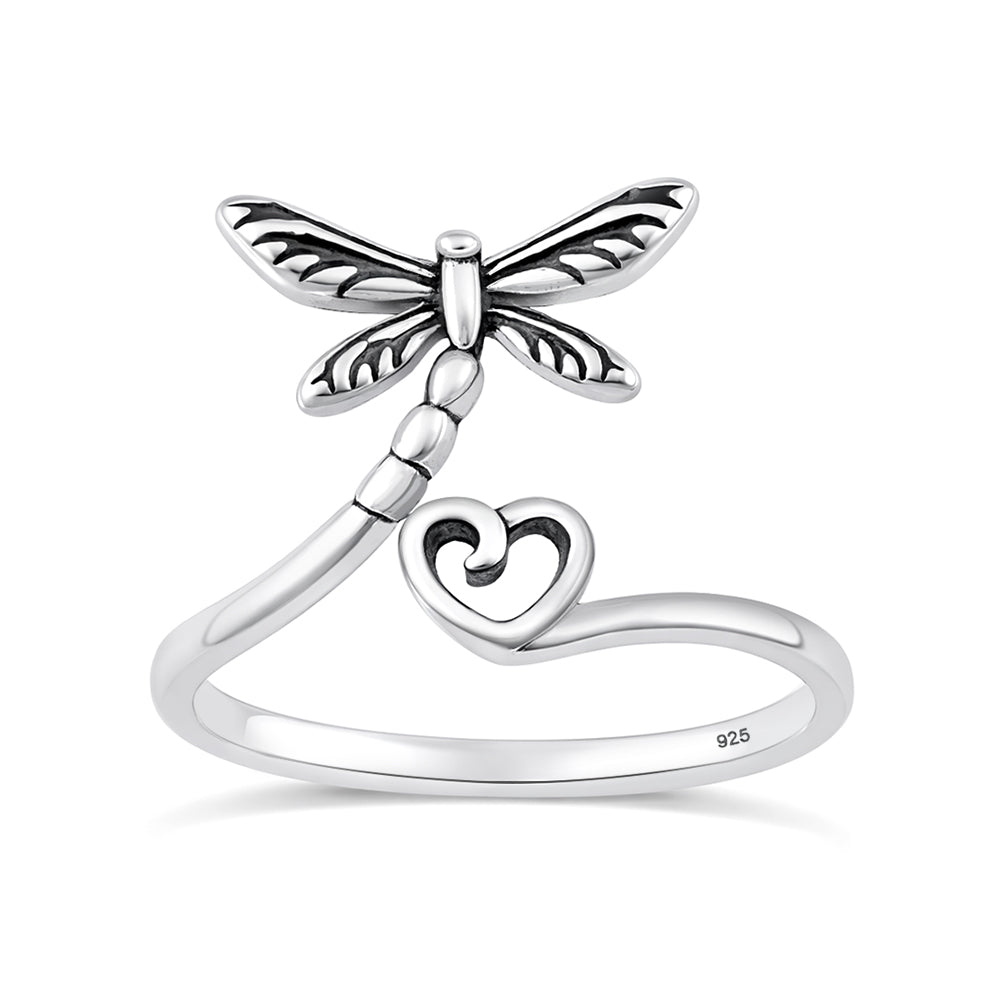 Silver Toe Ring - Dragonfly