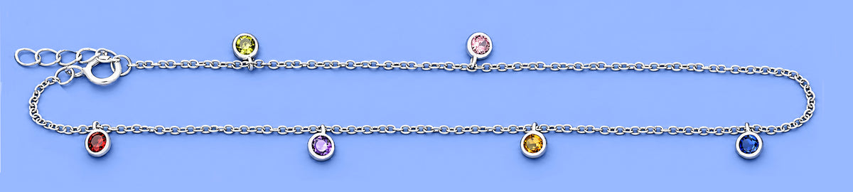 Silver Charm Anklet