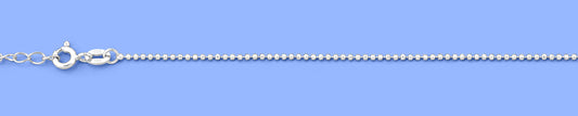 Silver Diamond Cut Bead Anklet
