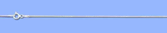 Silver Diamond Cut Snake Anklet