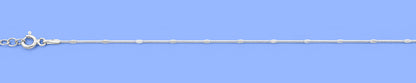 Silver station Diamond Cut Snake Anklet