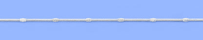 Silver station Diamond Cut Snake Anklet
