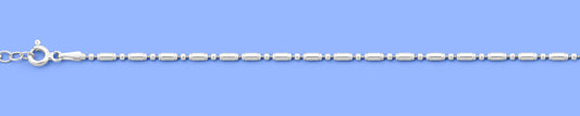 Silver Bead 1+1 Anklet