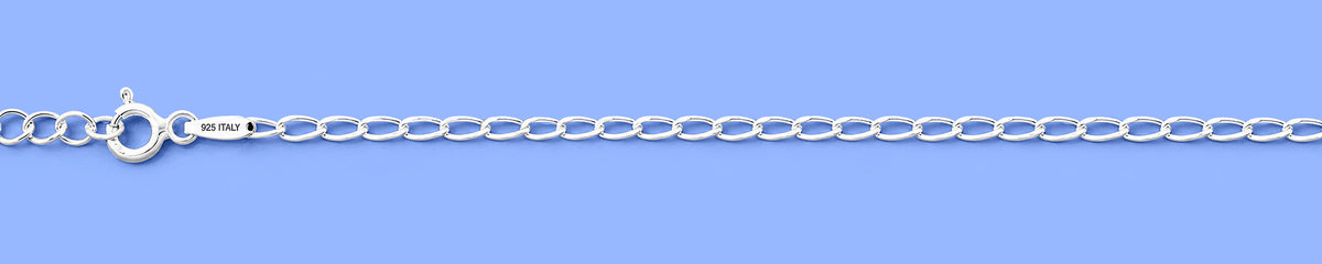 Silver Long Link Anklet