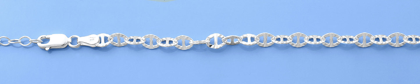 Silver Mariner Chain Anklet
