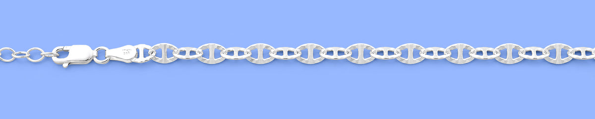 Silver Mariner Chain Anklet
