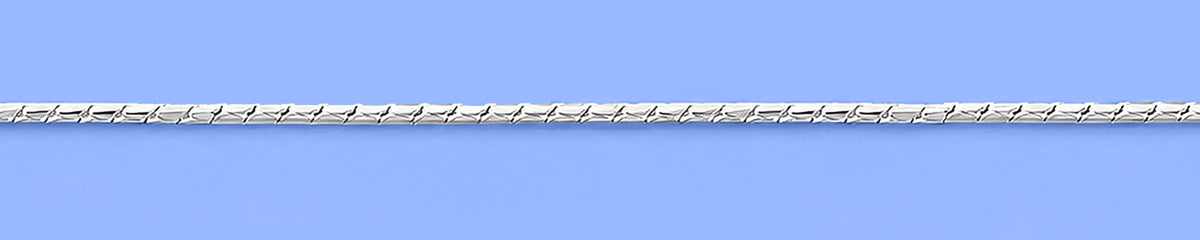 Silver Diamond Cut Anklet