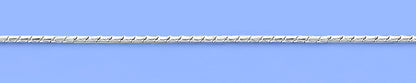 Silver Diamond Cut Anklet