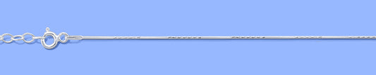 Silver Diamond Cut  Snake Anklet