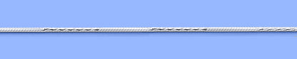 Silver Diamond Cut  Snake Anklet