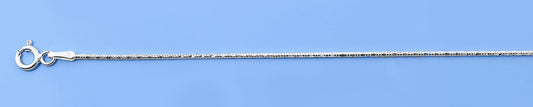 Silver Diamond Cut Anklet
