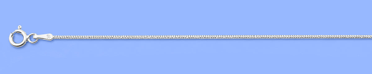 Silver Diamond Cut Anklet