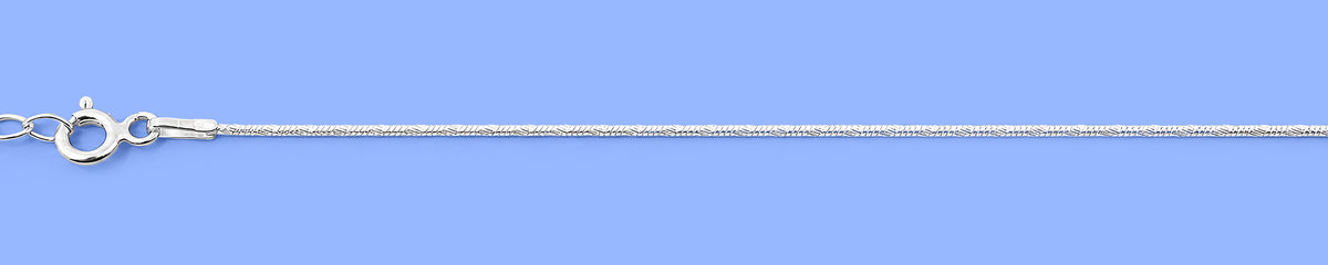 Silver Diamond Cut Anklet