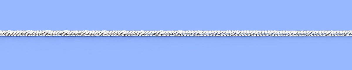 Silver Diamond Cut Anklet