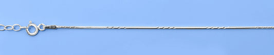 Silver Diamond Cut Anklet