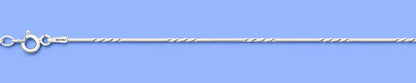 Silver Diamond Cut Anklet