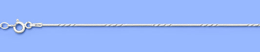 Silver Diamond Cut Anklet