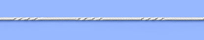 Silver Diamond Cut Anklet