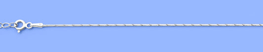 Silver Diamond Cut Anklet