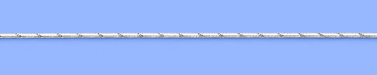 Silver Diamond Cut Anklet