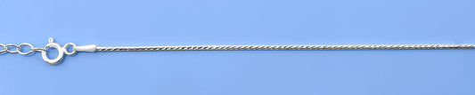 Silver Diamond Cut Anklet