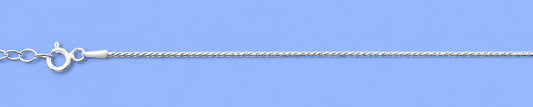 Silver Diamond Cut Anklet