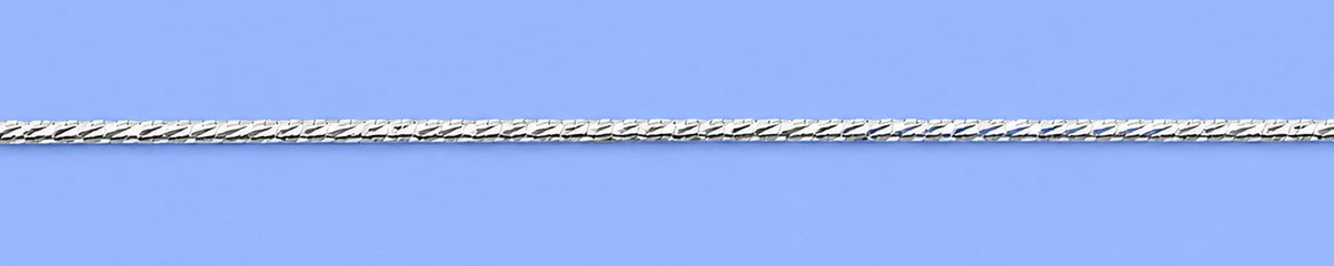 Silver Diamond Cut Anklet