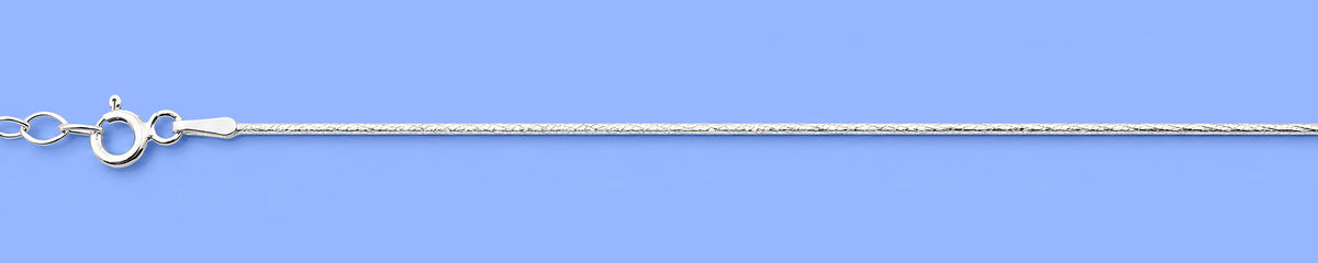 Silver Diamond Cut Anklet