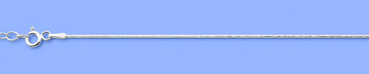 Silver Diamond Cut Anklet