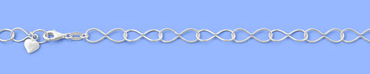 Silver Anklet - Infinity