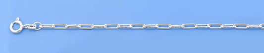 Silver Paperclip Anklet