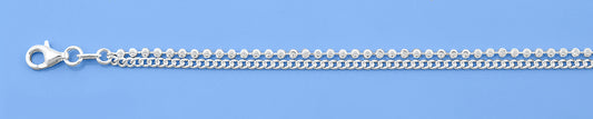 Silver Anklet - Double Chain