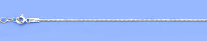 Silver Diamond Cut Snake Anklet