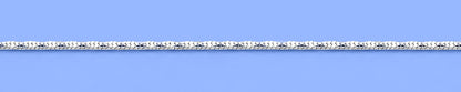 Silver Diamond Cut Snake Anklet
