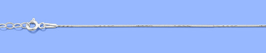 Silver Diamond Cut Snake Anklet