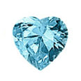 3 mm Heart Color CZ Earrings (Casting)