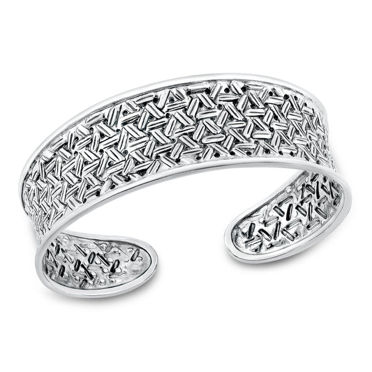 Handmade Basket Weave Cuff Bracelet