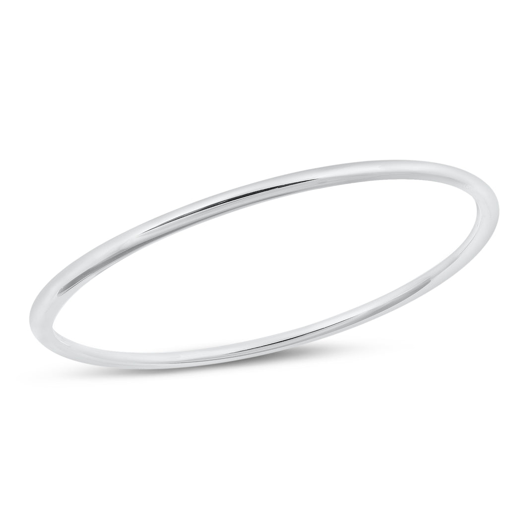 Silver Bangle Bracelet 3mm