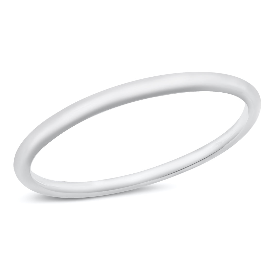 Silver Bangle Bracelet 6mm
