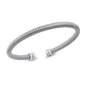 Silver Coil Cuff Bracelet