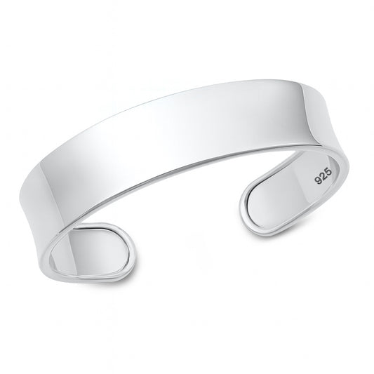 Silver Plain Cuff Bracelet