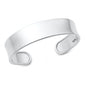 Silver Plain Cuff Bracelet