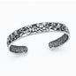 Silver Floral Cuff Bracelet